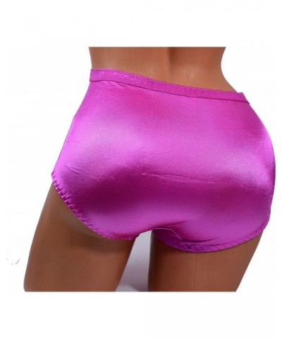 Women Satin 6 Pack of Plain Satin Shining Underwear Various Styles - 10072 - CU18IHHQY8I $32.14 Panties