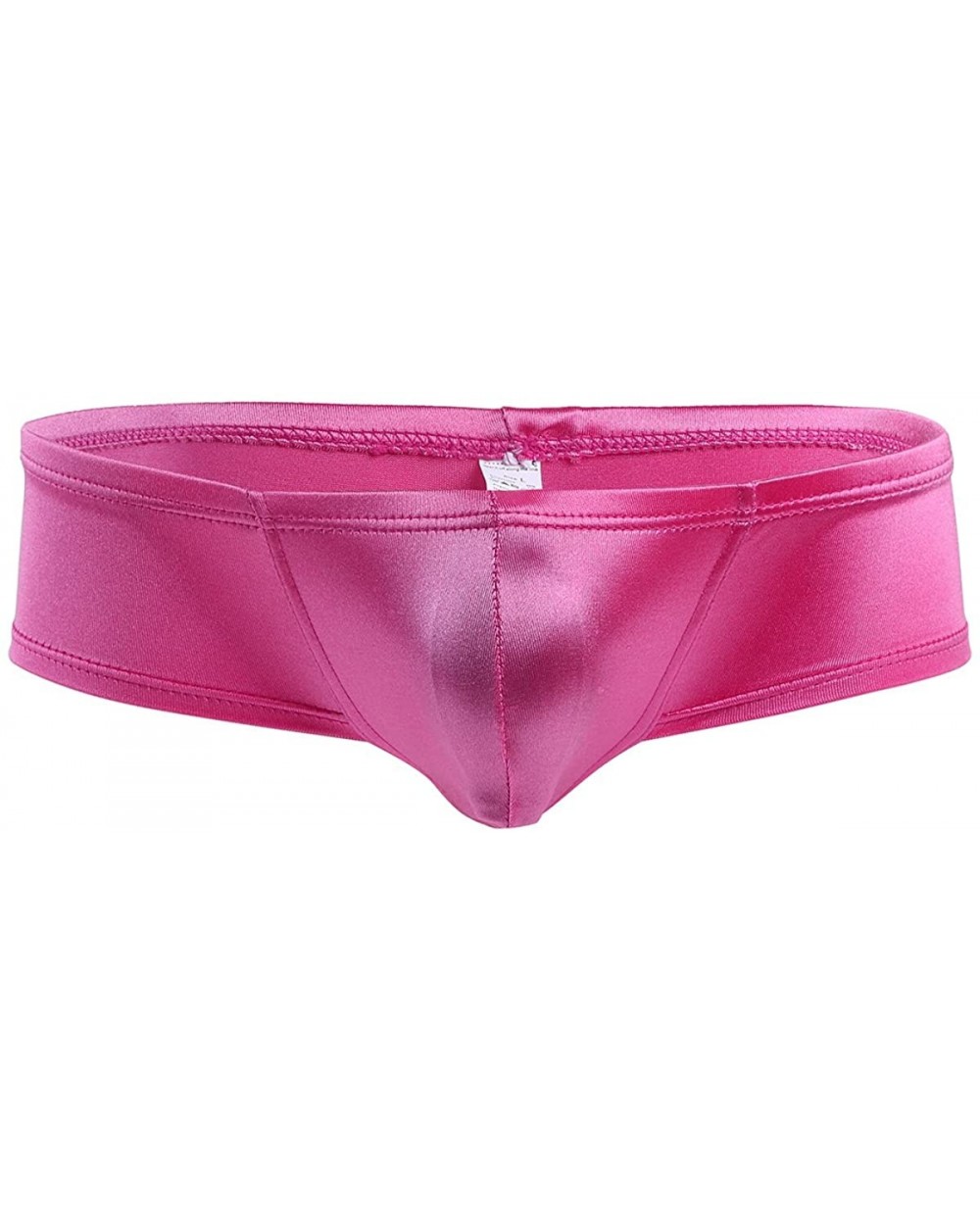 Men's Low Rise Bulge Pouch Enhancing Cheeky Bikini Briefs Underwear Hot Pink Medium(Waist 27.0-36.0"/68-92cm) - CQ186OEISOL $...