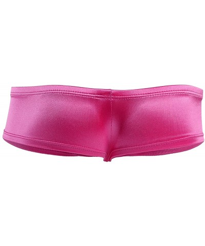 Men's Low Rise Bulge Pouch Enhancing Cheeky Bikini Briefs Underwear Hot Pink Medium(Waist 27.0-36.0"/68-92cm) - CQ186OEISOL $...