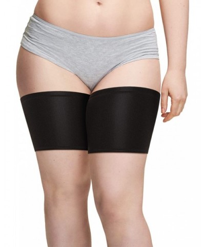 Original Patented Elastic Anti Chafing Thigh Bands - Prevent Thigh Chafing - Black - C8194TE7ULE $23.05 Garters & Garter Belts