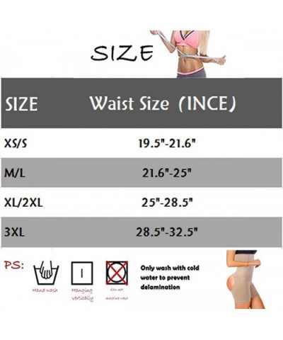 Womens Shapewear Tummy Control Seamless Hi-Waist Butt Lifter Power Shorts - Beige(bare Hips) - CE18UMIKED3 $19.54 Shapewear