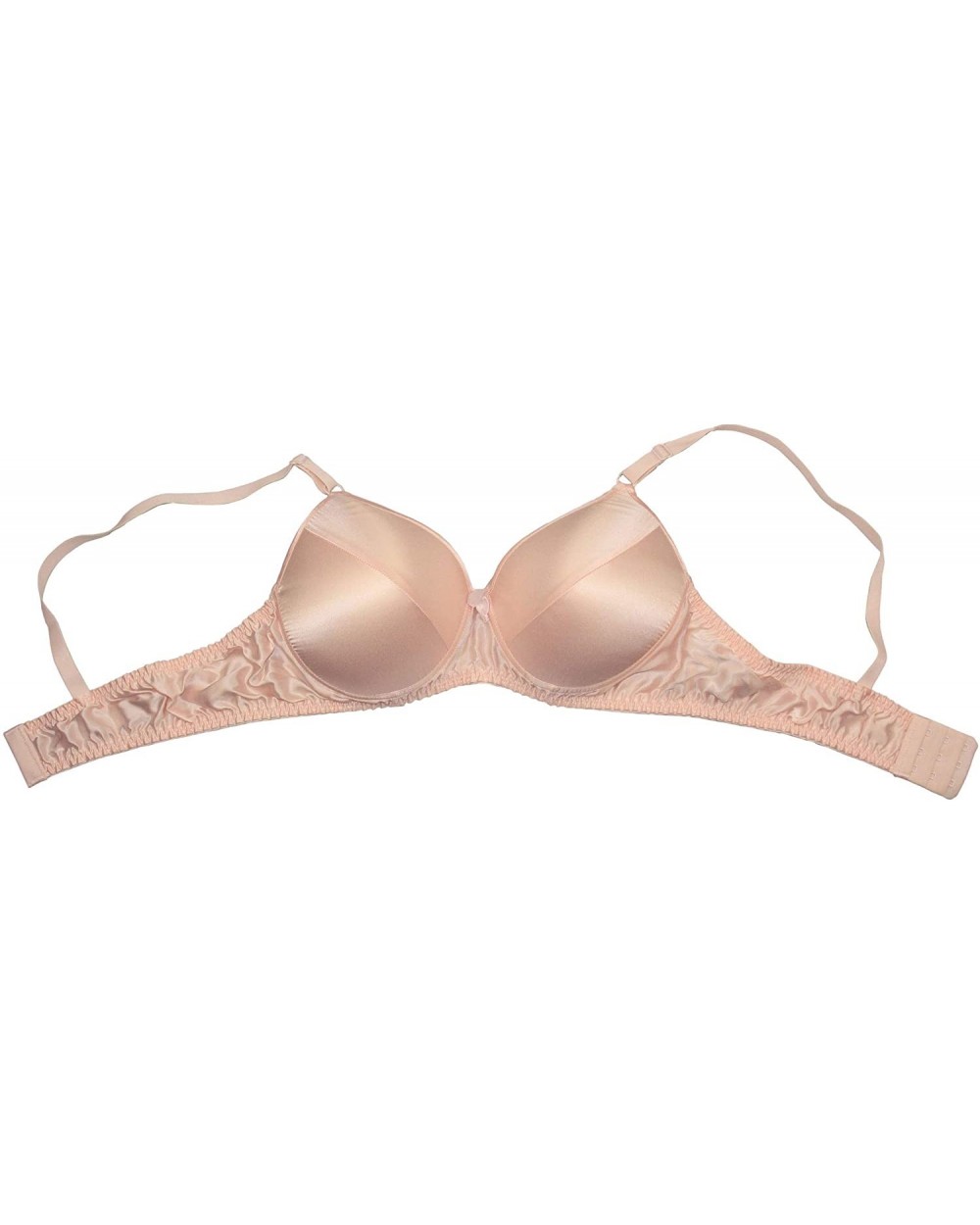 Women's Pure Silk Bra - Pink - C712ODLW5YF $20.67 Bras