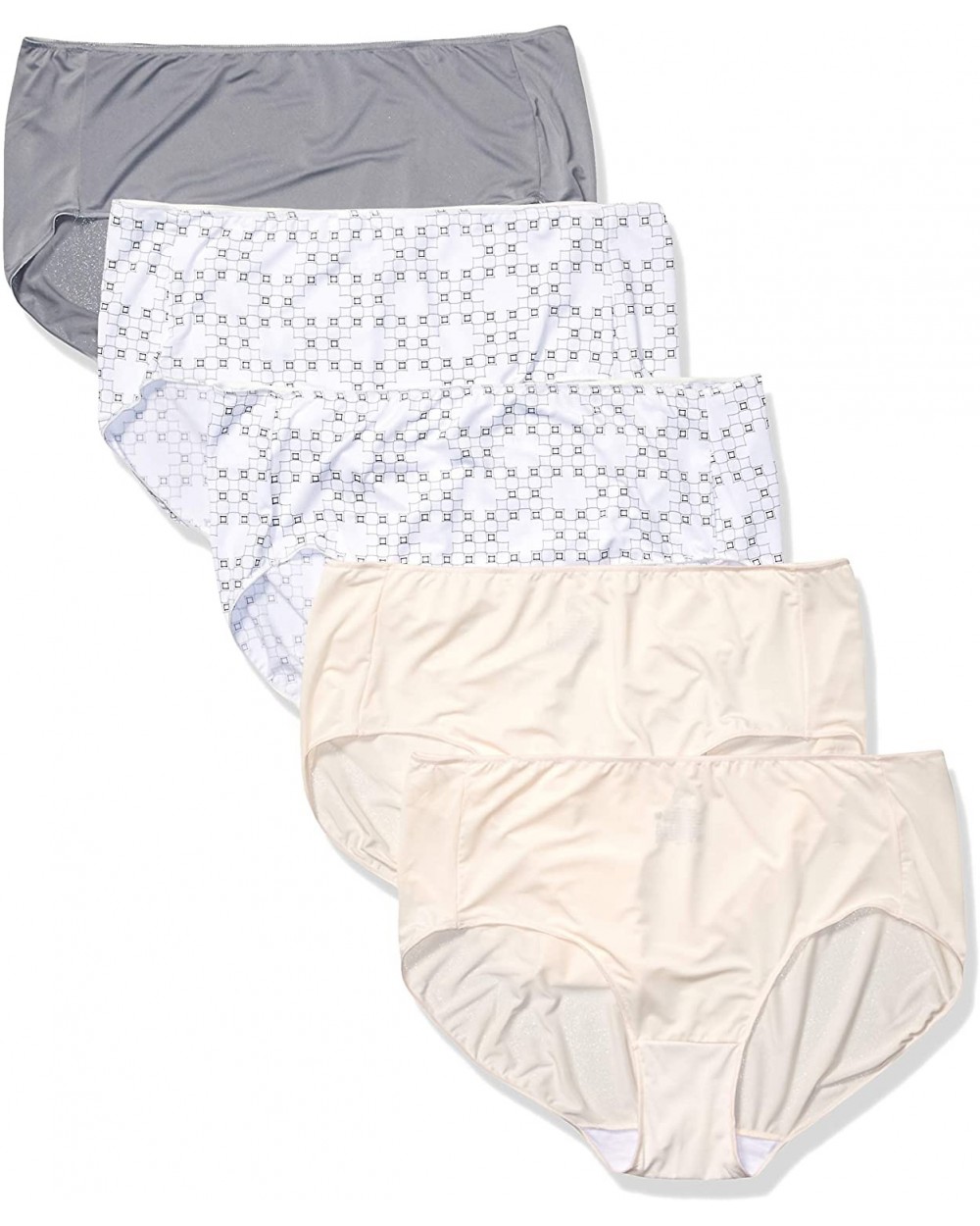 Women's Smooth Stretch Microfiber Brief 5-Pack - Assorted - CN17YQNEZ44 $15.30 Panties