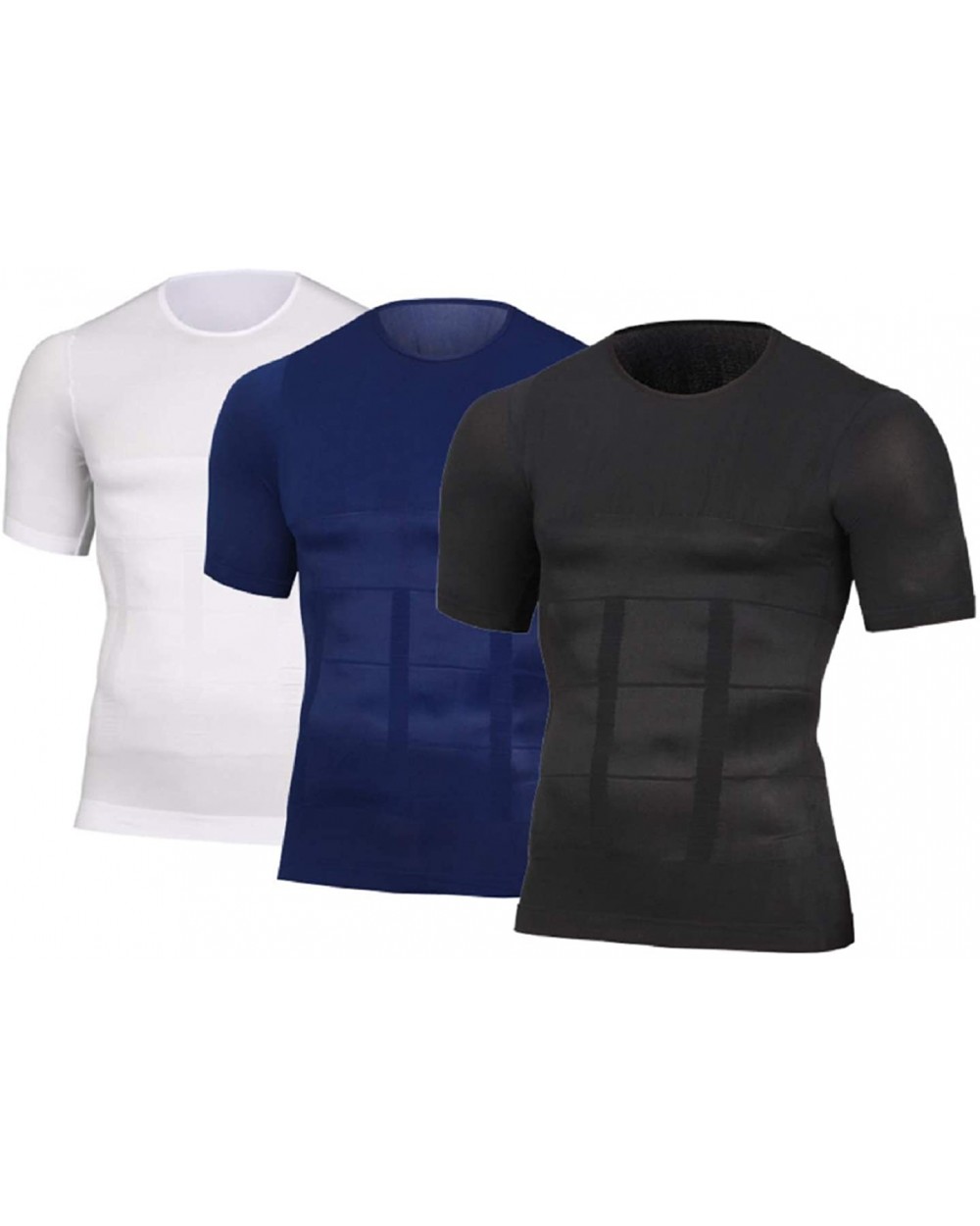 Men Shaper Underwear Seamless Abdomen Slim Shirt Classic Abs Bum Lift Body Shaper - Black - C318TUD4EK3 $30.32 Shapewear