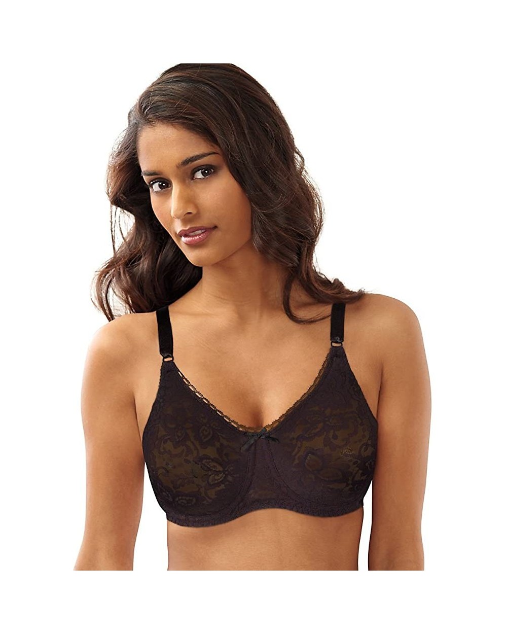 Lace 'n Smooth Underwire Bra - Black - CP17AA2SDXD $66.37 Bras