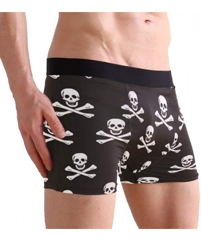 American Flag Firefighter Boxer Briefs Mens Underwear - Pirates Skull Cross Bone - CZ18IRDNZ8Y $26.49 Boxer Briefs