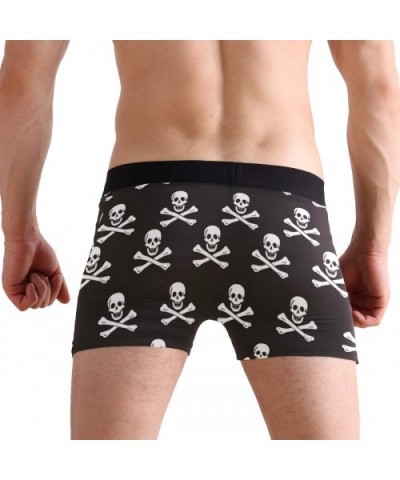 American Flag Firefighter Boxer Briefs Mens Underwear - Pirates Skull Cross Bone - CZ18IRDNZ8Y $26.49 Boxer Briefs