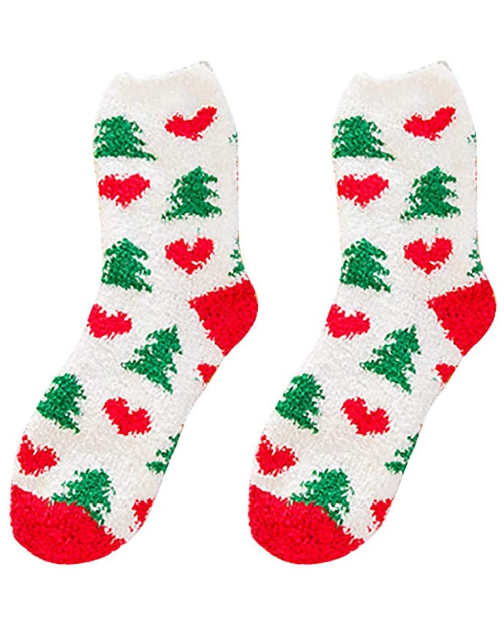 Warm Winter Socks Girl Women Soft Christmas Novelty Ladies Fashion Cotton Socks - J - CC18ZH83OZS $11.65 Baby Dolls & Chemises