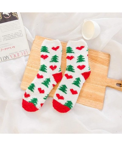 Warm Winter Socks Girl Women Soft Christmas Novelty Ladies Fashion Cotton Socks - J - CC18ZH83OZS $11.65 Baby Dolls & Chemises