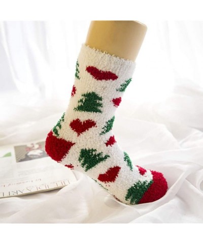 Warm Winter Socks Girl Women Soft Christmas Novelty Ladies Fashion Cotton Socks - J - CC18ZH83OZS $11.65 Baby Dolls & Chemises