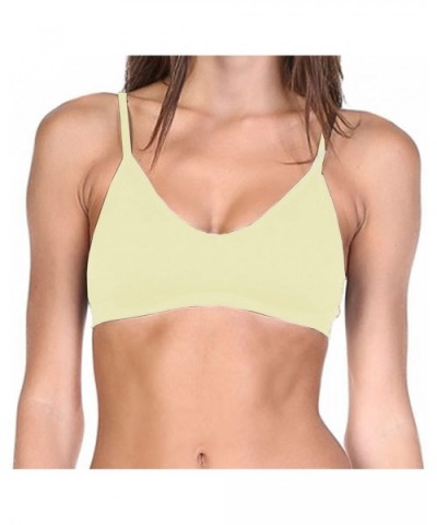 Women's Seamless Convertible V-Neck Padded Wire Free Bra - Ivory - C6186TKMRLS $15.01 Bras