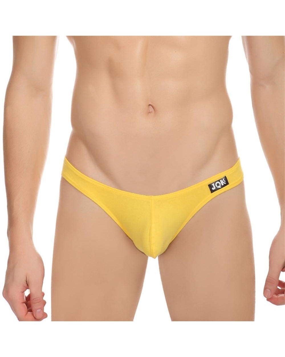 2 Sets of Cotton Men's Briefs- Low Waist Comfort Bag- U Convex Hip Underwear-Yellow_M - Yellow - CX19DIHDYWU $42.29 Briefs