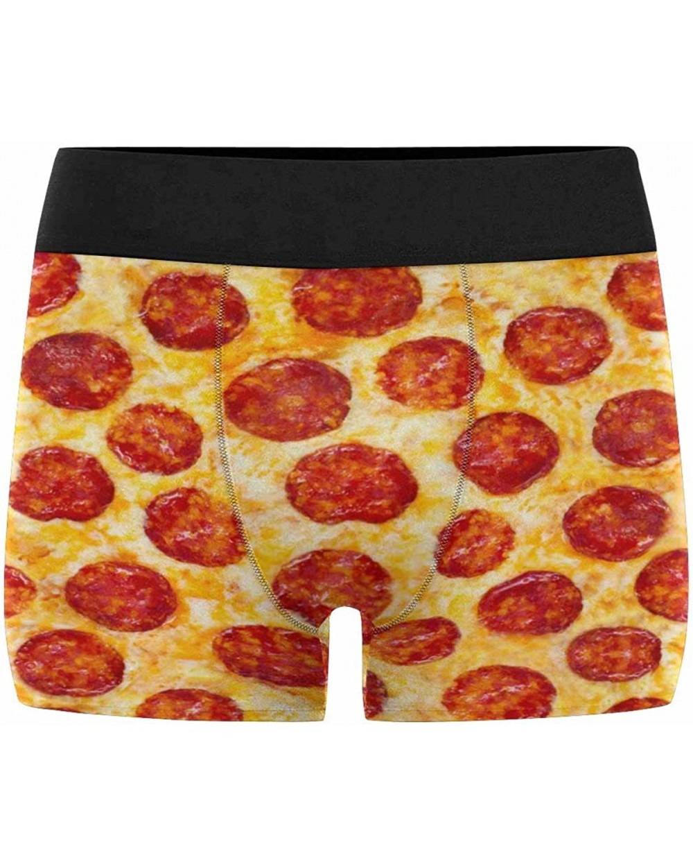 Boxer Briefs Men's Underwear Pepperoni Pizza Italy Food M - CW18G9RKE5C $38.18 Boxer Briefs