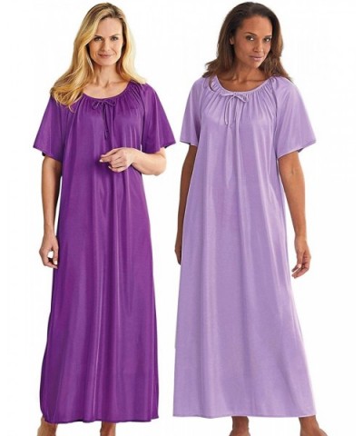 2 Pack Long Gown - Purple/Lilac - C719CKCNSXO $40.89 Nightgowns & Sleepshirts