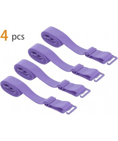 Women Adjustable 1.5cm Elastic Band Bra Straps 2 Pairs Purple - CB18TM4ET4C $13.49 Bras