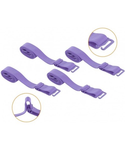 Women Adjustable 1.5cm Elastic Band Bra Straps 2 Pairs Purple - CB18TM4ET4C $13.49 Bras