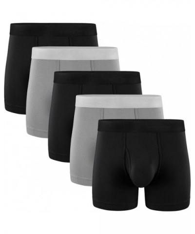 Men's Underwear Boxer Briefs Cotton Boxer Briefs Underwear S M L XL XXL - C 5 Pairs Mens Boxer Briefs - CU18028LQDR $21.78 Bo...