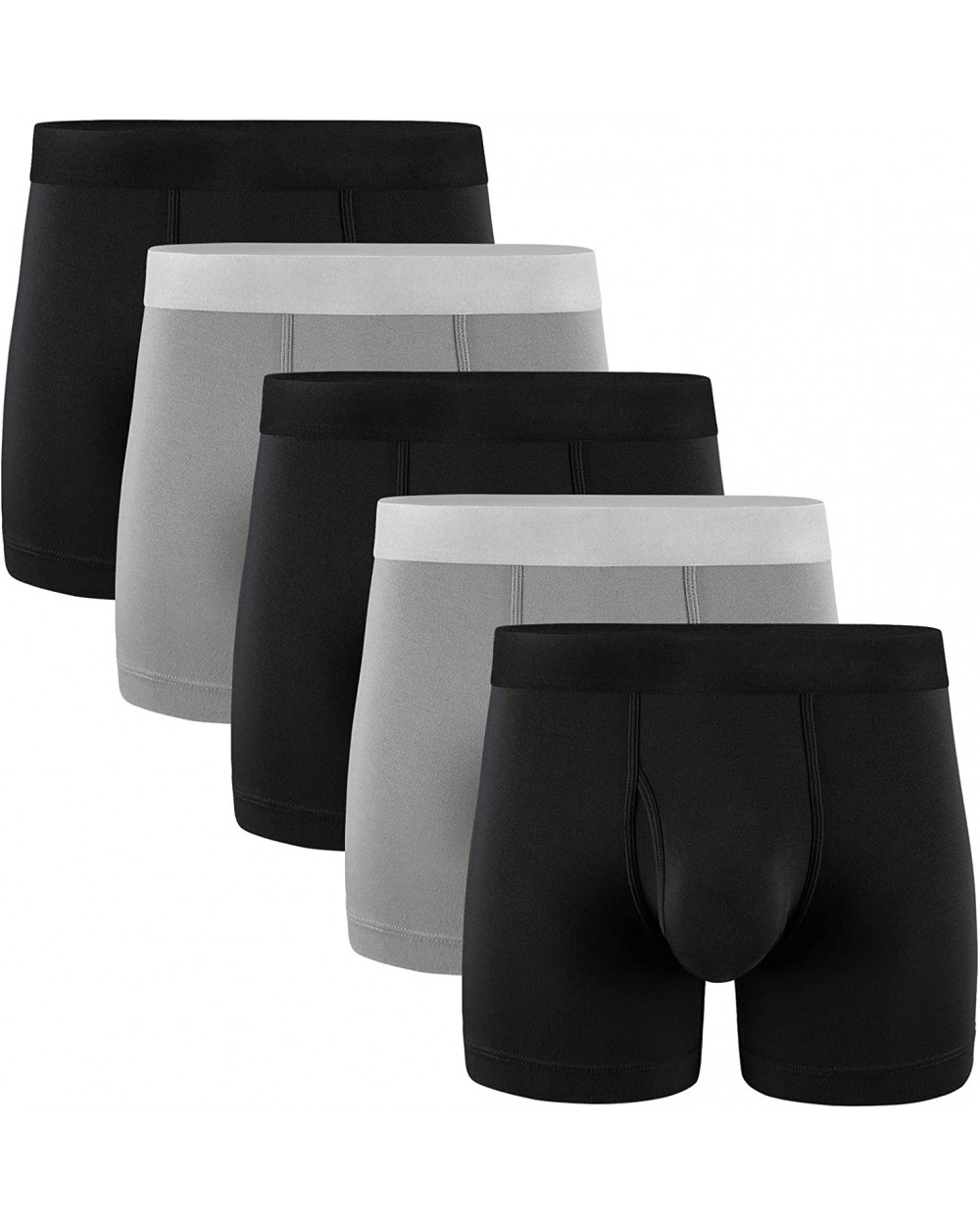 Men's Underwear Boxer Briefs Cotton Boxer Briefs Underwear S M L XL XXL - C 5 Pairs Mens Boxer Briefs - CU18028LQDR $21.78 Bo...