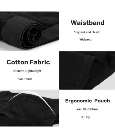 Men's Underwear Boxer Briefs Cotton Boxer Briefs Underwear S M L XL XXL - C 5 Pairs Mens Boxer Briefs - CU18028LQDR $21.78 Bo...