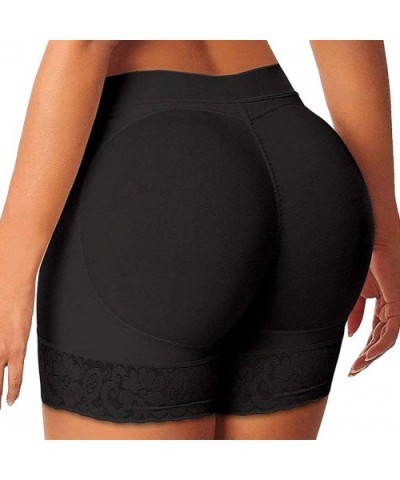 Womens Seamless Butt Lifter Padded Lace Panties Body Shaper Hip Enhancer Underwear Boy Shorts - Black(butt Pads) - CT17Z6L60Z...