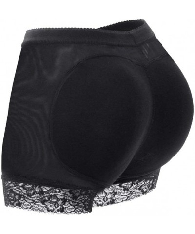 Womens Seamless Butt Lifter Padded Lace Panties Body Shaper Hip Enhancer Underwear Boy Shorts - Black(butt Pads) - CT17Z6L60Z...