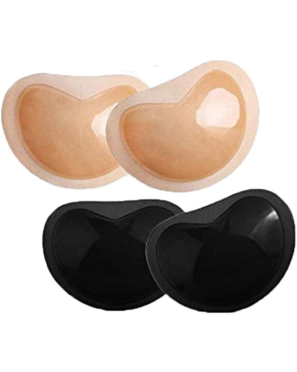 Adhesive Bra Insert Silicone Push Up Self-Adhesive Enhance Breast Bra Pad Stickers 2-4 pairs - 2 Pairs Mix - CP18NSNKH7C $16....