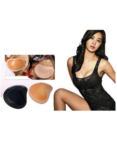 Adhesive Bra Insert Silicone Push Up Self-Adhesive Enhance Breast Bra Pad Stickers 2-4 pairs - 2 Pairs Mix - CP18NSNKH7C $16....