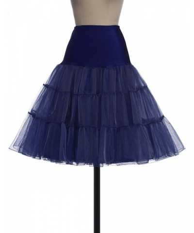 Women 50s Petticoat Skirts Tutu Crinoline Underskirt CL8922 - Navy - CF12EWL9YPB $26.04 Slips