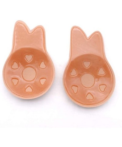 Latest Rabbit Strapless Backless Bra Lift Nipplecovers Adhesive Bra Sticky Pasties Beige - CD18RNCY86E $26.36 Accessories