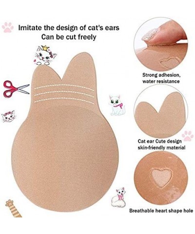 Latest Rabbit Strapless Backless Bra Lift Nipplecovers Adhesive Bra Sticky Pasties Beige - CD18RNCY86E $26.36 Accessories