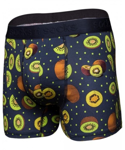 Mens Boxer Briefs-Premium Underwear for Men-Stylish & Comfortable Boxer-Gift Box - Kiwi - CE18N6WC0EC $28.66 Boxer Briefs