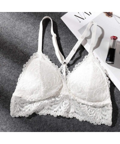 Women Underwear Women Sexy Bra Top Solid Vest Lace Seamless Breathable Push Up Top Underwear Lace-Wrapped Chest-Type Tube Top...