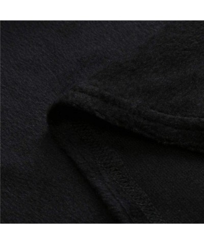 Men's Hooded Robe - Plush Shawl Kimono Bathrobe for Men Shawl Collar Fleece Bathrobe Spa Robe - Black - CS192IELRMY $41.60 Robes