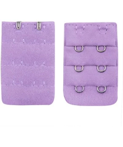 Women Soft Comfortable Bra 2x3 Hooks Extender Strap Adjustable Extension - Purple - C718WEKONOT $12.74 Accessories