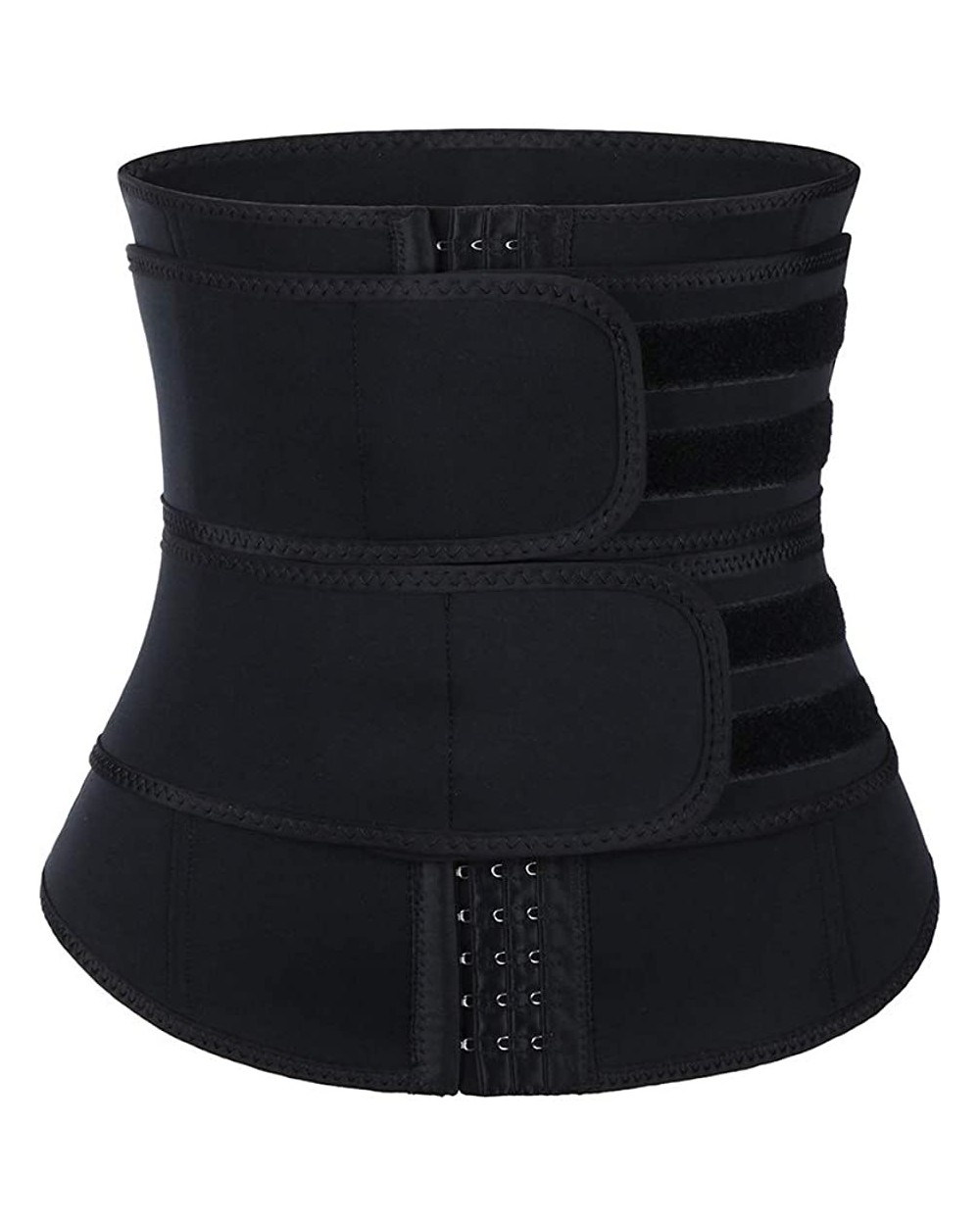 Women Neoprene Sweat Waist Trainer Corset Trimmer Belt Waist Cincher Body Shaper Slimming - Black1-2 Belt - CA19EIDIDDN $56.4...