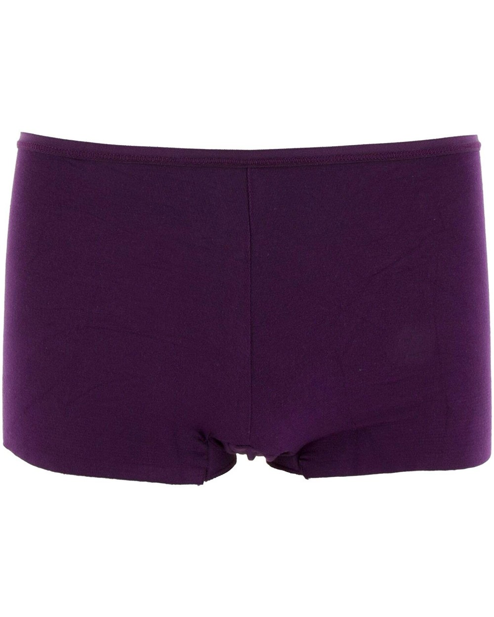 Womens Wear Solid Boy Short Underwear - Wine Grapes - CZ195RCDESR $31.19 Panties