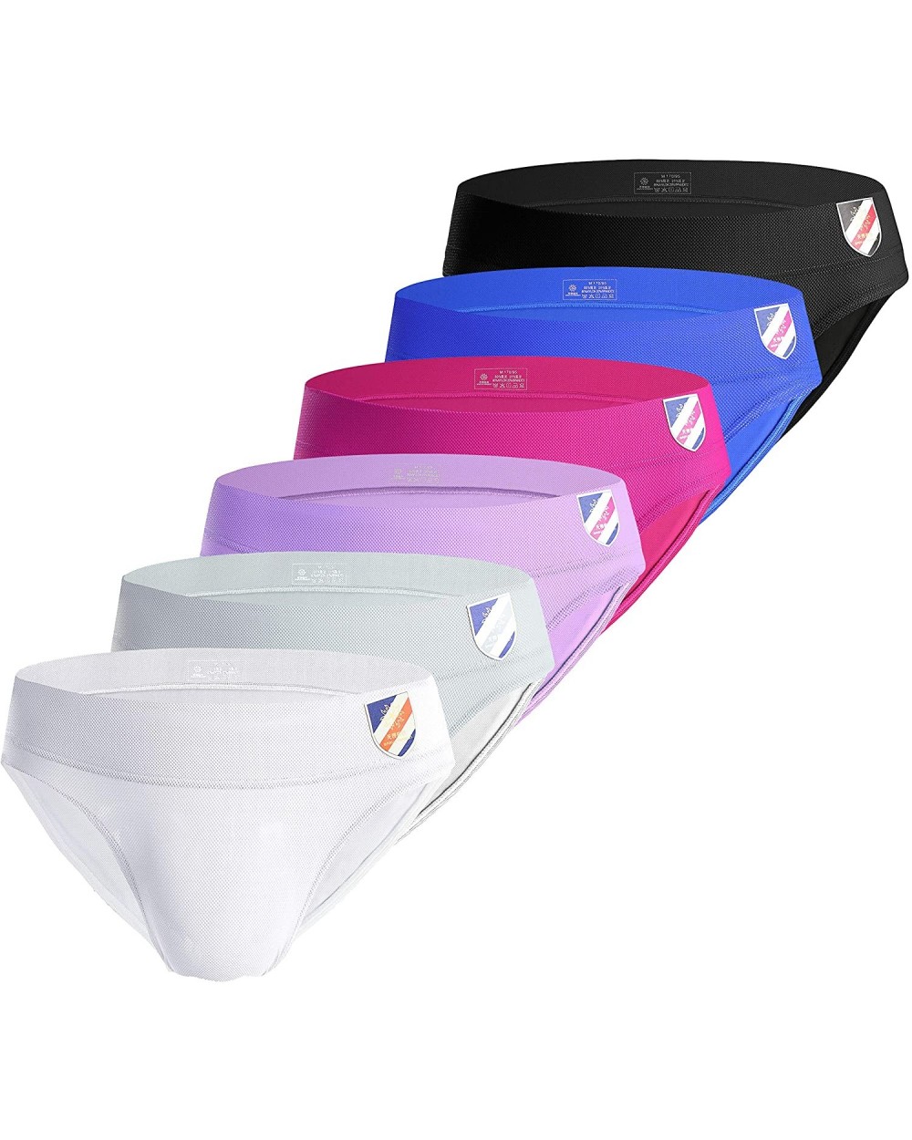 Bulge Pouch Underwear for Men Sexy Low Waist Bikini Briefs - Multi(6-pack) - CX18YKUS4D5 $54.51 Briefs