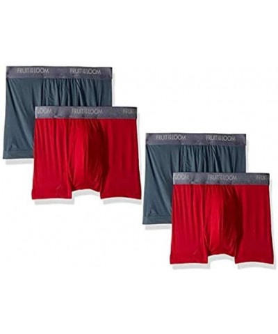 Men's 3-Pack Everlight Boxer Briefs Underwear (Assorted - 4PK- Small) - C519E3EM0EL $27.06 Boxer Briefs