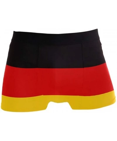 Breathable Boxer Brief Underwear Mens Boys Deutsche Germany Flag - Black - CB18YN960T6 $27.52 G-Strings & Thongs