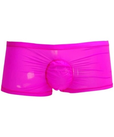 Milk Silk Fabrics Sexy U Convex Transparent Men Underwear Boxers - G - CM19E7H60G9 $77.64 Boxers