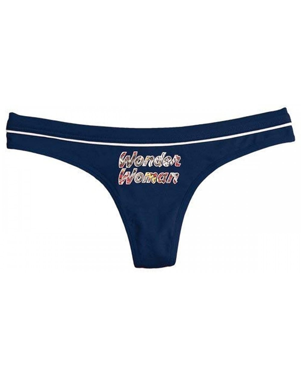 Comic Print Thong - 75th Anniversary DC Comics Wonder Woman - Limited Edition - Navy - CI18H0T4K9H $34.78 Panties