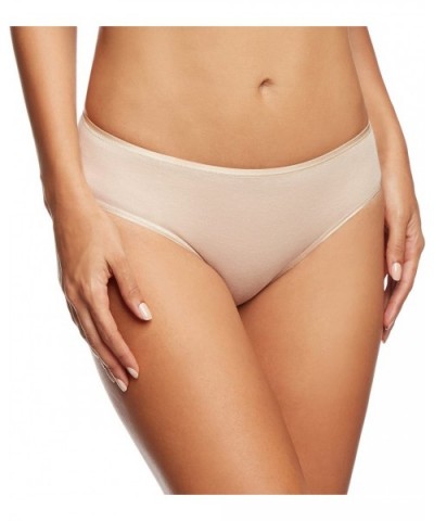 Women's Cotton Seamless Full High Cut Brief - Skin - C7118ILN61Z $65.83 Panties