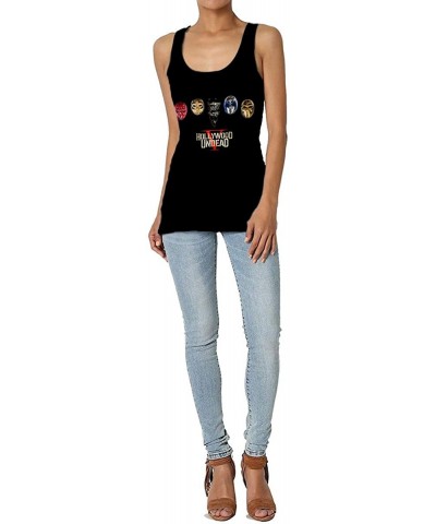 Hollywood Undead Womens Super Soft Camisole Stretch Casual Premium Tank Tops Black - CM197QL297O $32.52 Camisoles & Tanks