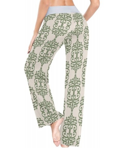 Women's Fashion Yoga Pants Palazzo Casual Print Wide Leg Lounge Pants Comfy Casual Drawstring Long Pajama Pants - Seamless De...