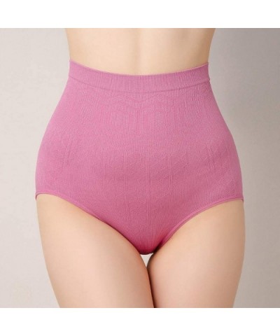 Women's Shapewear Underpants Body Shaping Pants Belly Pants Hip Raise Waist Postpartum Corset Pants - D Pink - CS1933HNX42 $1...