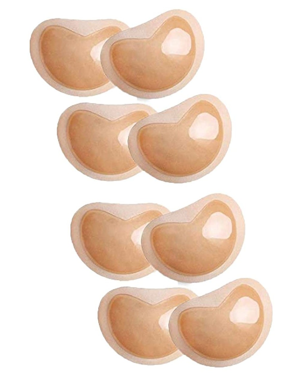 Adhesive Bra Insert Silicone Push Up Self-Adhesive Enhance Breast Bra Pad Stickers 2-4 pairs - 4 Pairs Nude - CR18NQDGT8Q $18...