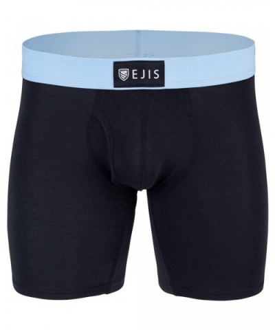 Sweat Defense Boxer Brief | Fly | Sweat Proof Micro Modal - Black/Blue - CZ18Q4376TE $55.60 Boxer Briefs