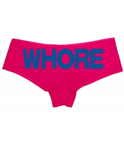 Whore Pink Boyshort Underwear Slut Panties BDSM Owned DDLG - Royal Blue - CP18LTLD5DL $24.70 Panties