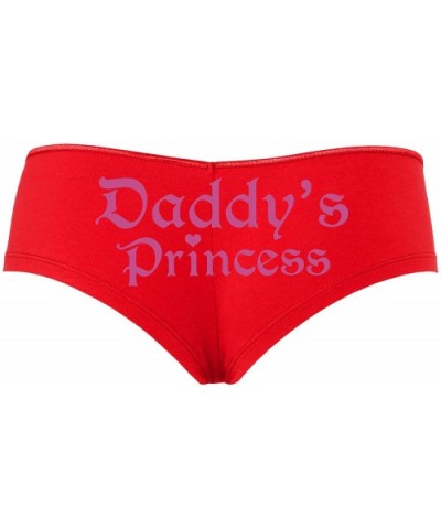 Daddys Princess Boy Short Panties - Daddy's Little Girl DDLG CGL Boyshort Underwear - Raspberry - CU18STE8IST $21.21 Panties