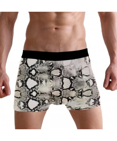 Unicorn Cow Leopard Lion Mens Boxer Briefs Underwear Breathable Stretch Boxer Trunk with Pouch - White - CK18R2ONH69 $26.91 B...